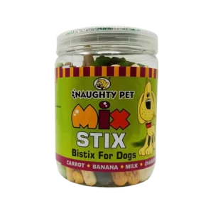 Naughty Pet Mix Stix Wheat Free Vegetarian Bistix - (Jar)-300gm