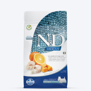 Farmina N&D Pumpkin Codfish & Orange Grain Free Adult Mini Breed Dry Dog Food