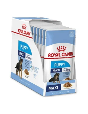 Royal Canin Maxi Puppy Gravy Salsa 140g Pouch - Pack Of 10