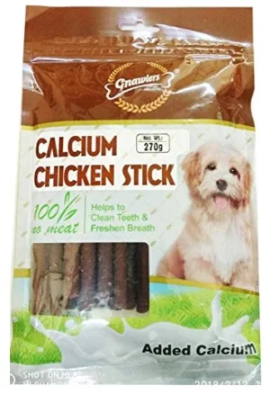 Gnawlers Calcium Chicken Stick – Healthy Chicken & Calcium Treat for Dogs