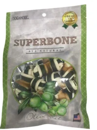 Dogaholic Superbone Olive Oil Knotted Bone Pet Treats