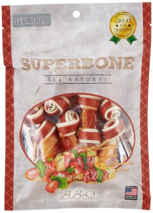 Dogaholic Superbone BBQ Knotted Flavour Pet Treats-140gm