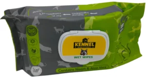 Kennel Anti-Bacterial Neem & Aloe Vera Clean Paw Wet Wipes For Pets 100pcs