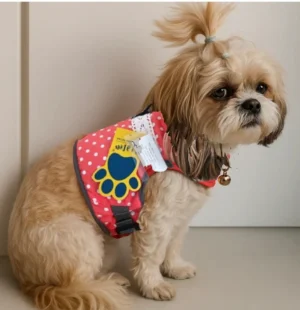 A+a Pets Retro Vest Style Combo Of Harness & Leash Set For Cats & Small Dogs - Yellow - Image 2