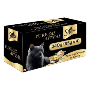 Sheba Tuna Filets and Whole Prawns In Gravy 85 gm