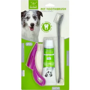 Nunbell 3-in-1 Oral Care Dental Kit for Pets – (3 PCS)