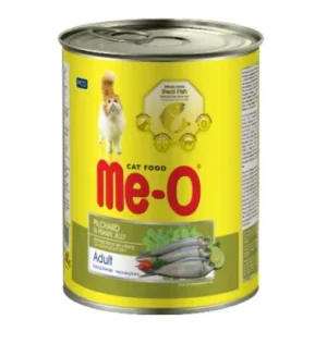 MeO Adult Cat Canned Food – Pilchard In Prawn Jelly 400 g